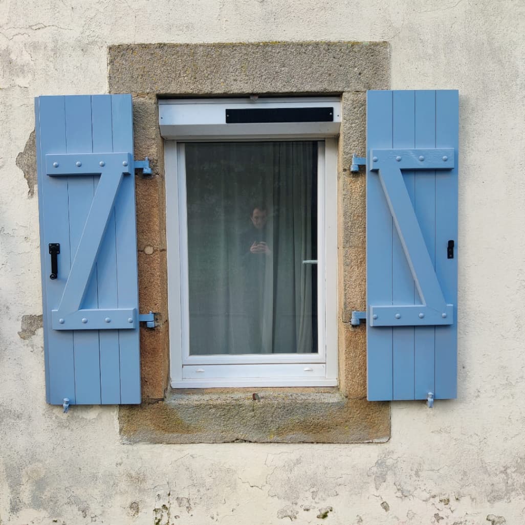 4 Paires de volets bleus